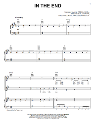 Linkin Park In The End Partitions A Imprimer Linkin Park Partition Piano