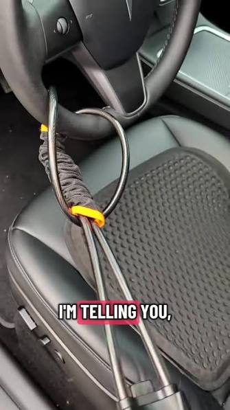 They can&rsquo;t steal what they can&rsquo;t move. ?, This dual-lock steering wheel lock secures your wheel + seatbelt for next-level protection&mdash;simple to use, impossible to ignore., Park with confidence every ...