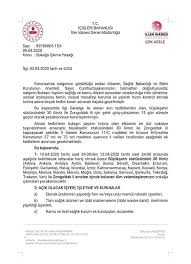 Peki, 30 kasım yeni i̇çişleri bakanlığı genelgesi yayımlandı mı? 30 Buyuksehir Ve Zonguldak Ilinde 10 Nisan 2020 Tarihi Saat 24 00 Ile 12 Nisan 2020 Saat 24 00 Arasi Uygulanacak Sokaga Cikma Kisitlamasi Hakkindaki Icisleri Bakanligi Genelgesi Turkiye Madeni Esya Sanatkarlari Federasyonu