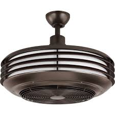 Keep in mind how exposed the fan will be to the elements when deciding on a damp or wet rating. Progress Lighting P2594 12930k Architectural Bronze Sanford 22 7 8 3 Blade Indoor Outdoor Ceiling Fan Remote Control And Led Light Kit Included Lightingdirect Com