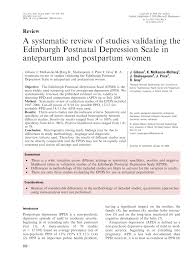 Originally created from 21 questions that came. Pdf A Systemic Review Of Studies Validating The Edinburgh Postnatal Depression Scale In Antepartum And Postpartum Women