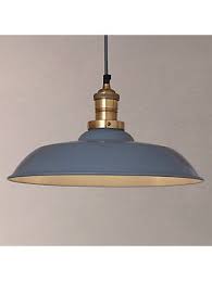 Buycroft Collection Clyde Brass Trim Ceiling Pendant Light Grey Brass Online At Johnlewis Com Ceiling Pendant Lights Pendant Light Ceiling Pendant