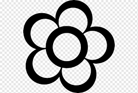 Free icons of black and white in various ui design styles for web, mobile, and graphic design projects. Black And White Flower Drawing Cartoon Bunga White Monochrome Flower Png Pngwing