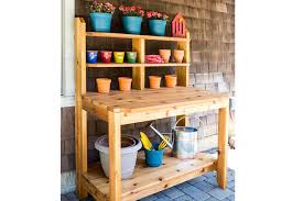 By jeanneambro in outside backyard. 10 Free Potting Bench Plans For You To Diy