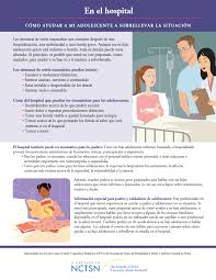 En El Hospital Como Ayudar A Mi Adolescente A Sobrellevar La Situacion Emotional Recovery Parent Resources Children