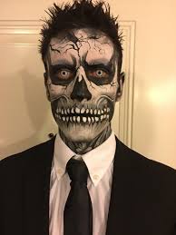 Skull Face Painting Male Schminken Halloween Halloween Und Halloween Makeup