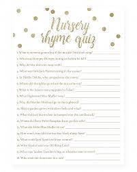 Mother goose nursery rhyme game for baby showers and 1st birthday parties. Pin On Baby Shower