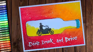 Not with a razor, but almost a road eraser, when you have been aware of the too closeness of that unattractive near miss! Road Safety Poster Don T Drink And Drive Drawing With Oil Pastels Step By Step Youtube