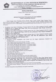 Institut agama kristen negeri tarutung; Stakn Kupang Sekolah Tinggi Agama Kristen Negeri Kupang