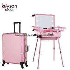 Explore the newest vanity cases on the chanel website, featuring the latest styles and looks, made with the quality craftsmanship of the house of chanel. China Professional Aluminum Private Label Pink Makeup Vanity Case With Lights China Makeup Case Lights And Pink Makeup Case With Light Price
