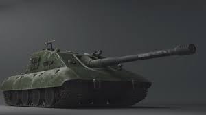 Quiet, easy operation with smooth glide track; Jagdpanzer E100 3d Modell Turbosquid 1259613