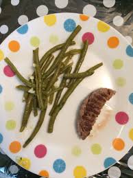 Annabelle S Diner 6 Months Steamed Green Beans And Steak Diner D Annabelle 6 Mois Haricots Verts Vapeur Et Steak Hache Dme Blw Www Blw Food Vegetables