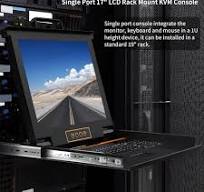 Amazon.com: 1U Rack Mount KVM Console-17 Rackmount Monitor ...