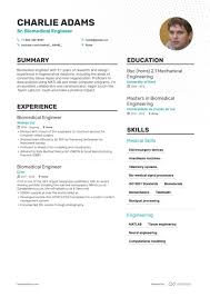 There is no specific format for a resume. Biomedical Engineer Resume 8 Step Ultimate Guide For 2021 Enhancv