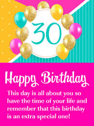 When it comes to birthdays, milestones are especially meaningful. Happy 30th Birthday Messages With Images Birthday Wishes And Messages By Davia