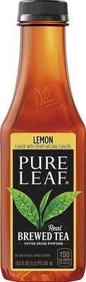 Including lipton iced tea, pure leaf iced tea and brisk iced tea. Lipton Pure Leaf Lemon Iced Tea In Bottle One Bottle