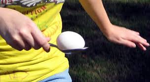 The first team to complete the relay wins. Egg And Spoon Race Tbae Team Building Blog