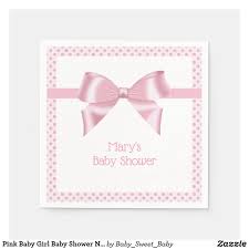 Pink Baby Girl Baby Shower Napkins Baby Shower Napkins Pink Baby Girl Girl Baby Shower