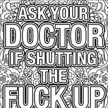 Swear word coloring pages dumbass quotes book pictures tot list freetable scaled. Free Printable Coloring Pages For Adults With Swear Words