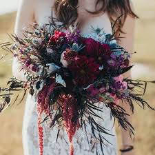 Fruiting blueberry branches for flower arrangements 8.03.17. Wedding Wednesday Jewel Tones For Fall Flirty Fleurs The Florist Blog Inspiration For Floral Designers