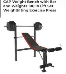 Turn your home into a luxurious gym together with your partner using the high quality century products and let nothing and no one stop you from working out! Bench Bar Press With 100 Lb Weight Set Home Gym Combo Strength Standard Cap Ebay