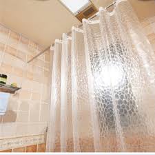 Though she be but little she is fierce shower curt. Amazon Com Aoohome Short Shower Curtain Liner Water Cube Eva Shower Curtain With Bottom Magnets Waterproof Semi Transparent 72 Wx66 L Inch Home Kitchen
