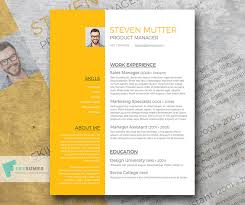 ✓ download in 5 min. Free Resume Template Of The Week Shiny Amber Freesumes