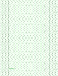 printable isometric graph paper with 1 4 inch figures on letter sized paper