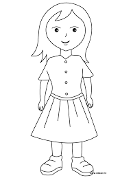 Little girls are such dreamers! Little Girl Characters Printable Coloring Pages