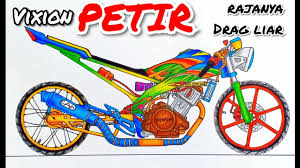 Cara menggambar drag berikut ini adalah artikel otomotif terkait dengan. Vixion Modifikasi Drag Nightrace Liaran 201 Menggambar Motor Drag Basikal Lajak Youtube