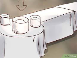 Add height to the table with different pieces. How To Set Up A Buffet With Pictures Wikihow