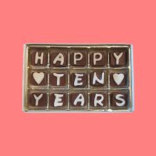 10th wedding anniversary is a great time to gift your spouse something in tin or aluminium. Tenth Wedding Anniversary 10th Anniversary By What Candy Says On