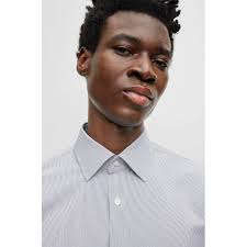 BOSS Hank Kent C1 222 10251203 long sleeve shirt White