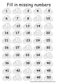 Fill In The Missing Numbers 1 50 Free Printable Worksheet Fill In The Missin Number Worksheets Kindergarten Number Worksheets Kindergarten Worksheets Printable