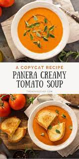 Panera Creamy Tomato Soup Copycat Recipe Easy Tomato Soup Recipe Quick Soup Recipes Panera Tomato Soup Recipe