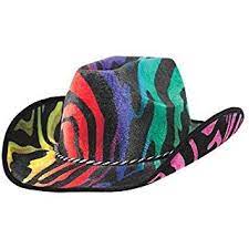 Men S 80 S Heavy Metal Pants Neon Animal Print Rainbow At Amazon Men S Clothing Store Cowboy Hats Cowboy Funky Hats