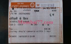 Borivali Fares Chart Seasonal Pass Journey Ticket Rates
