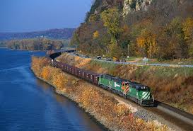 Pellets Along The Old Man Railroad Photography Burlington Northern Train