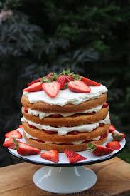Strawberry layer cake
