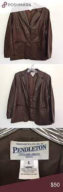 Vintage Pendleton Leather Jacket Vintage Pendleton Leather Jacket In Flawless Condition Minimal Signs Of Wear L Leather Jacket Vintage Leather Jacket Jackets