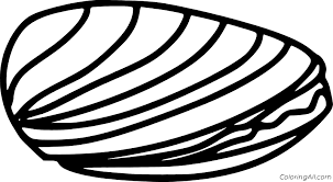 Find free printable clam coloring pages for coloring activities. Very Simple Clam Coloring Page Coloringall