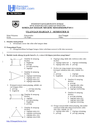 Maybe you would like to learn more about one of these? Uh2 Matematika Kelas Iii Sd Tema Unsur Dan Sifat Bangun Datar