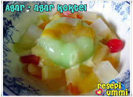 Cara membuat agar agar santan gula merah ( anti gagal via www.youtube.com. Agar Agar Koktel Resepi Ummi