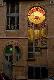 Looking At The Night Windows Of A House And Studio In Square Ambiorix On 6 Rue Du Lac Brusse Art Nouveau Architecture Architecture Design Art And Architecture