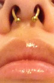 I Got My Septum Pierced Today And Was Told Not To Keep It Flipped Up During The Healing Process Piercing