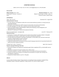 Student resume templates and job search guidelines. Graduate Student Clinician Resume Examples And Tips Zippia