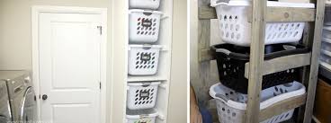The hampers we had at the time were made out of pvc pipe and laundry bags, so i simply cut them in half, purchased more. How To Sort Your Laundry In Style Cool Laundry Basket Holder Ideas