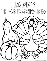 Festival means spending time with family and kids. Printable Thanksgiving Coloring Pages For Kids Drawing With Crayons
