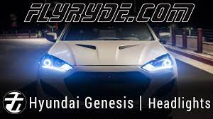 Genesis coupe 2.0t gt, genesis coupe 3.8 r spec 2013 Genesis Coupe Headlights With Switchback Drl Angel Eyes And Bulbs With Clear Reflectors Youtube