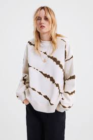 Zara Tie Dye Sweatshirt Tie Dye Sweatshirt Tie Dye Shirts Tie Dye Fashion